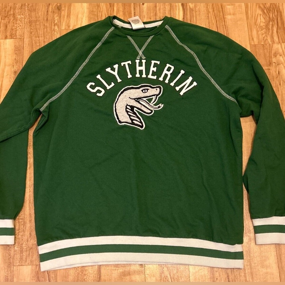 Harry Potter Slytherin Collegiate Crewneck - BoxLunch Exclusive